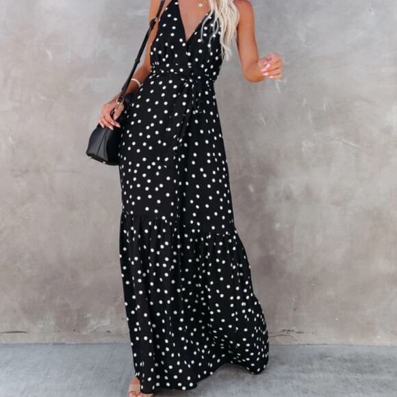 VICI Summer Maxi Polka Dot Dress Women’s XS NEW - Picture 1 of 11